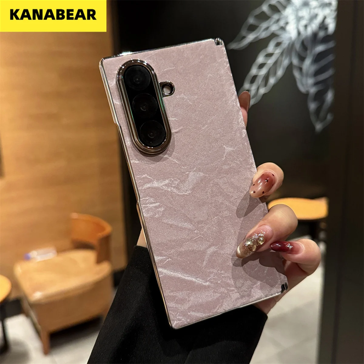 

Chinese Style Red Suede Case for Samsung Galaxy Z Fold7/6/5/4/W25 , Full Hinge Protection Matte Anti-Fingerprint Luxury Cover