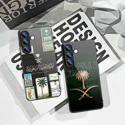 Kingdom Of Saudi Arabia Flag Phone Case For Samsung Galaxy S24 Ultra S23fe S22 S20 S21 A54 A34 A15 A55 Tempered Glass Covers