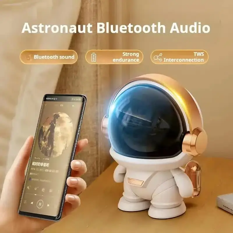 K29 Astronaut Bluetooth Speaker Mini Portable HIFI Stereo Subwoofer Sound Box Desktop Decoration Small Speaker