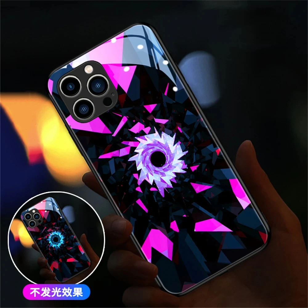 

2024 Luxury Shockproof Luminous LED Light Up Phone Case Cover For iPhone 15 14 13 12 11 Pro Max Plus Mini X XS XR SE2020 6 7 8