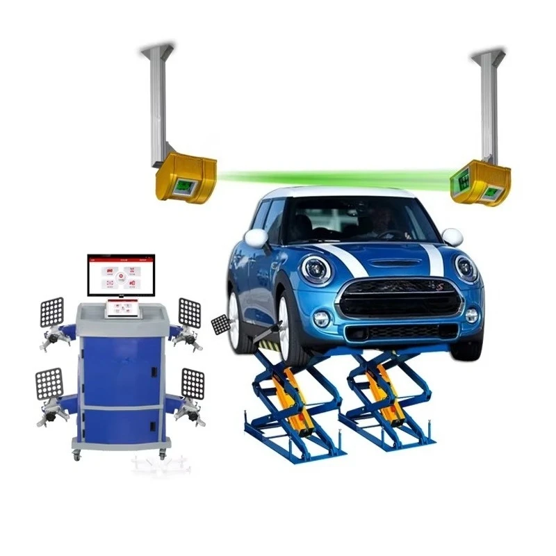 High-quality 3D four-wheel aligner cloud 5D five-camera system with Android and tablet advanced wheel aligner