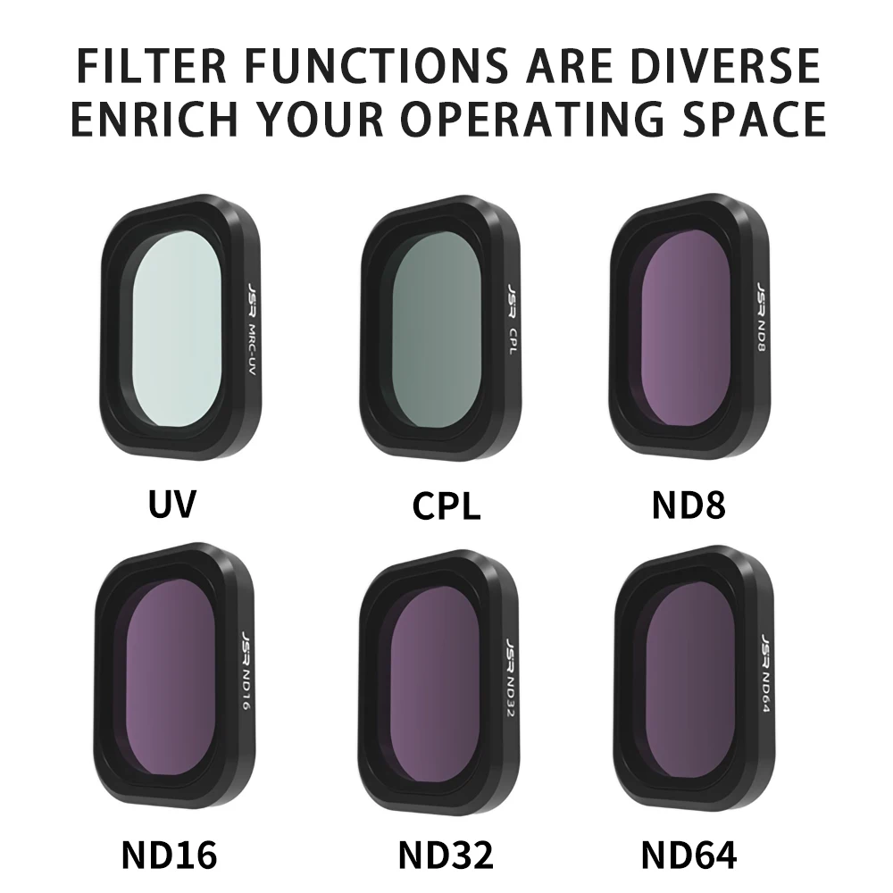 

Lens Filters For DJI OSMO Pocket 3 Handheld Camera Lens Protector UV/CPL/ND/Night/NDPL/Wide-angle Lens Magnetic Installation ACC