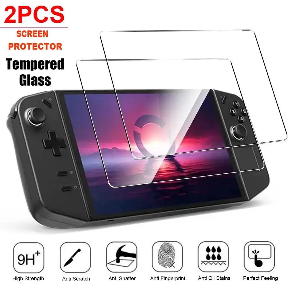 2pcs Game Accessories Screen Protector Handheld Console HD Protective Film Anti Scratch Curved Edge for Lenovo Legion Go