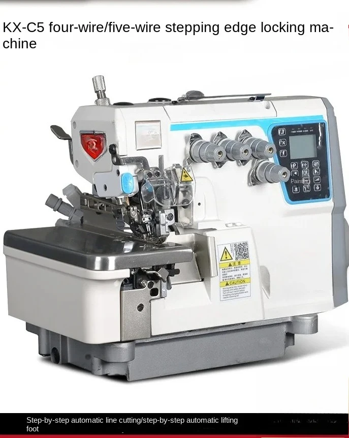 Four-Wire Sewing Machine Computer Bag Sewing Machine Industrial Automatic Cutting Line Overlock Machine with Platen