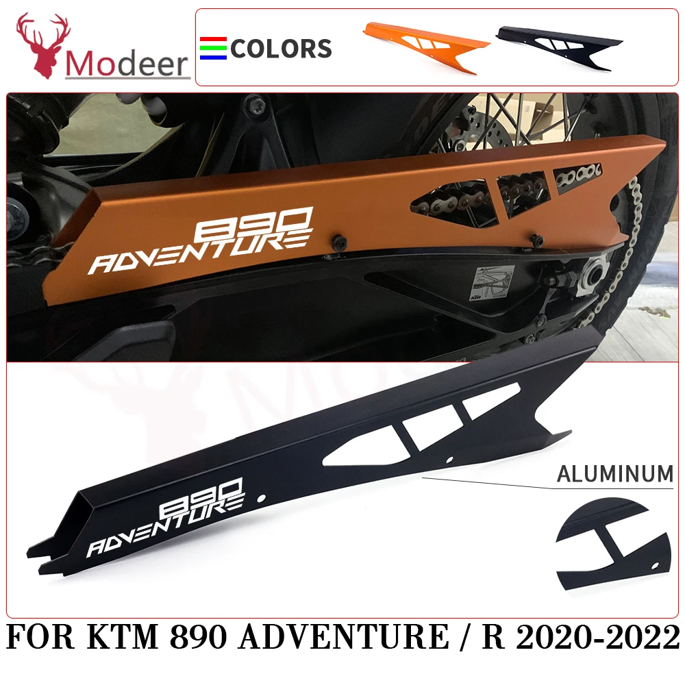 1pcs Black Motorbike Chain Protector For KTM 890 Adventure / R 2020 2021 2022 Frame Chain Protection Guard Accessories