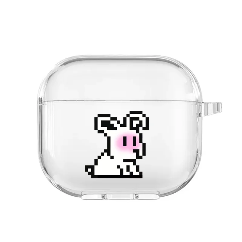 

Ins Cute Rabbit Cartoon Case for Airpod Pro2 Airpods 1 2 3 Pro Wireless Headphone Cover for Air Pods 3rd Gen Box Simple Line