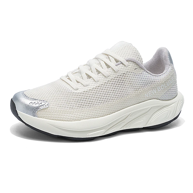 Zapatos para correr para hombre, par de zapatos de lujo, zapatos para correr, malla transpirable, antideslizante, zapatillas de deporte para correr al aire libre, amortiguación todoterreno