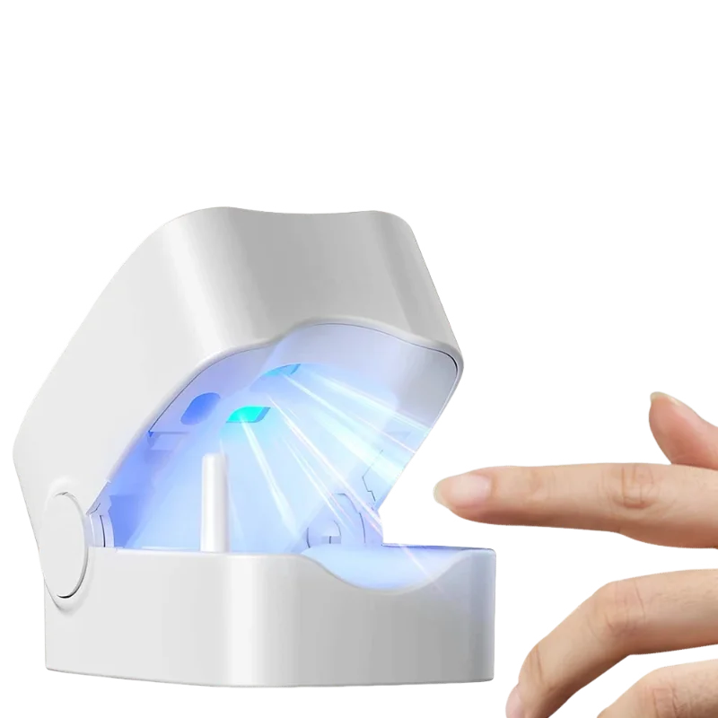 3 in 1 Nagelstift Hand Rüstung Essenz Pinsel Pilz Laser Behandlung Gerät Set Maniküre Nagelhautschieber UV Lampe Fingernägel Pflege Werkzeug