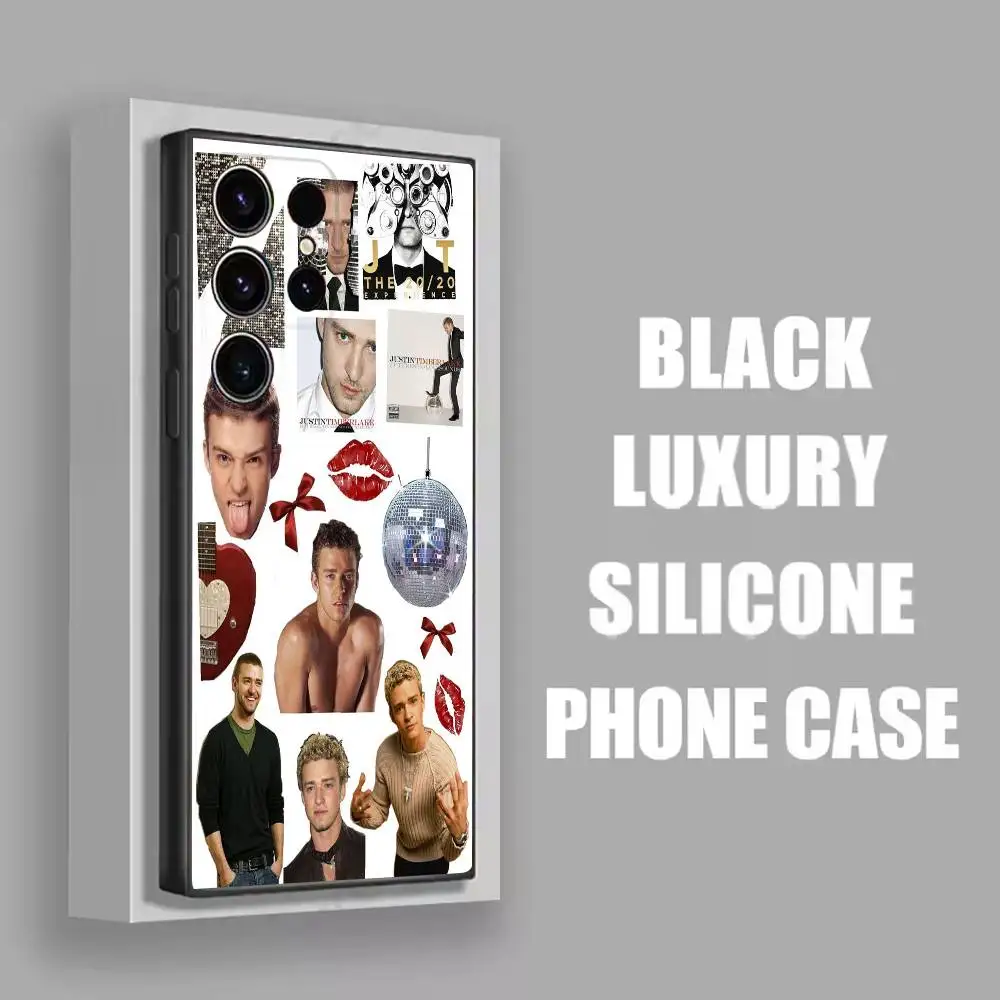 Custodia per telefono giustificata J-Justin Timberlake per Samsung S22, S24, S20, S25, S23, S30, S21, Ultra, Plus,5G, Fe, Lite Cover nera