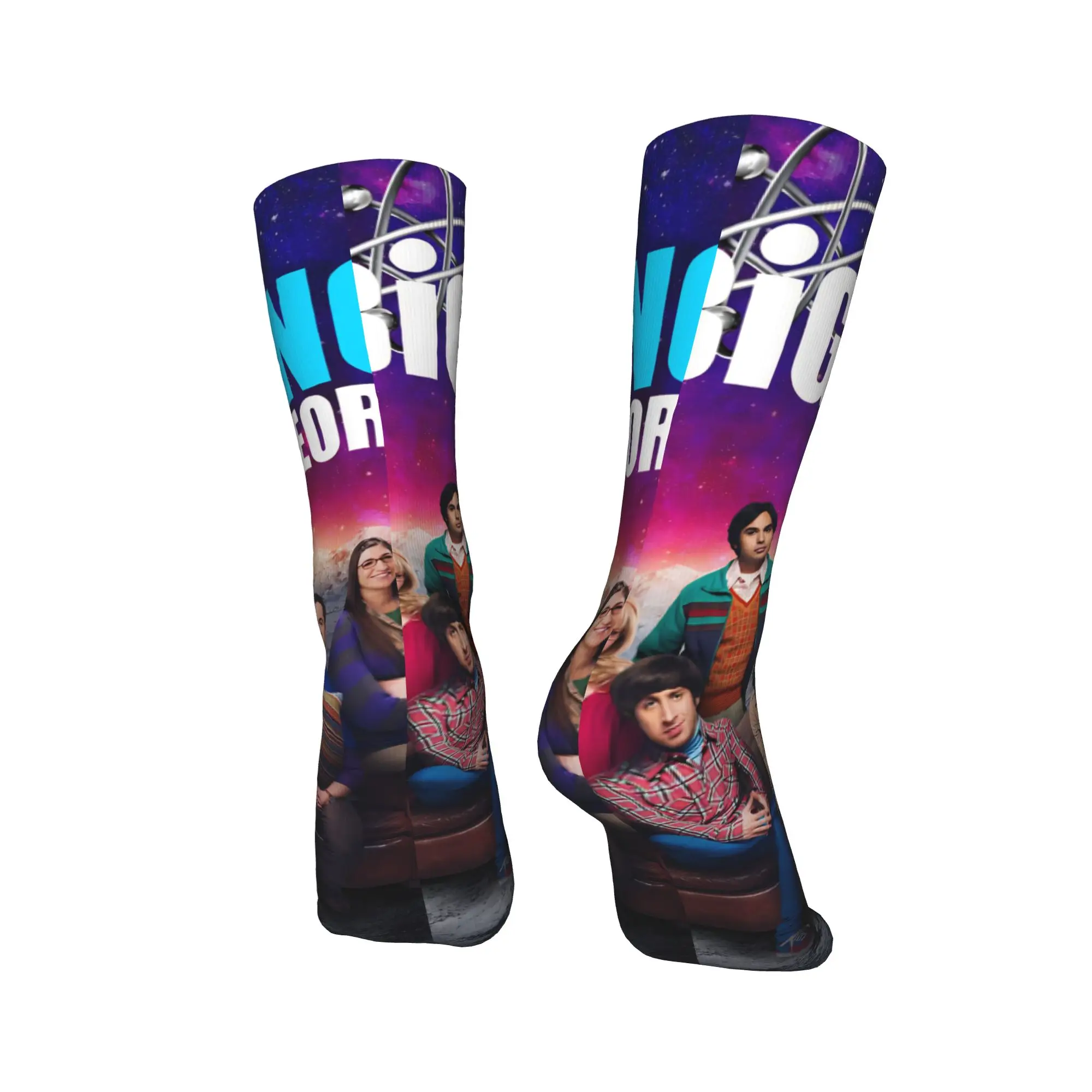 جوارب نظرية الانفجار الكبير الجوارب الحديثة الرجال الجوارب الناعمة الدافئة الشتاء في الهواء الطلق المطبوعة عدم الانزلاق الجوارب هدية