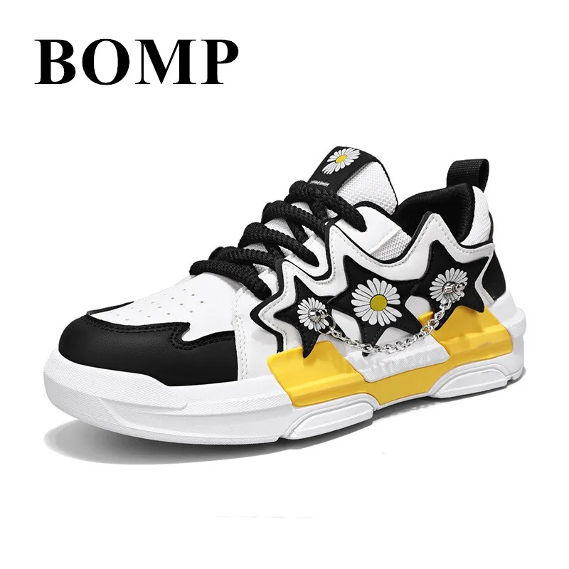 

Harajuku Printed Design Skateboard Shoes Men Versatile Platform Sneaker For Men Comfy Low Cut Man Trend Shoes zapatos de hombre