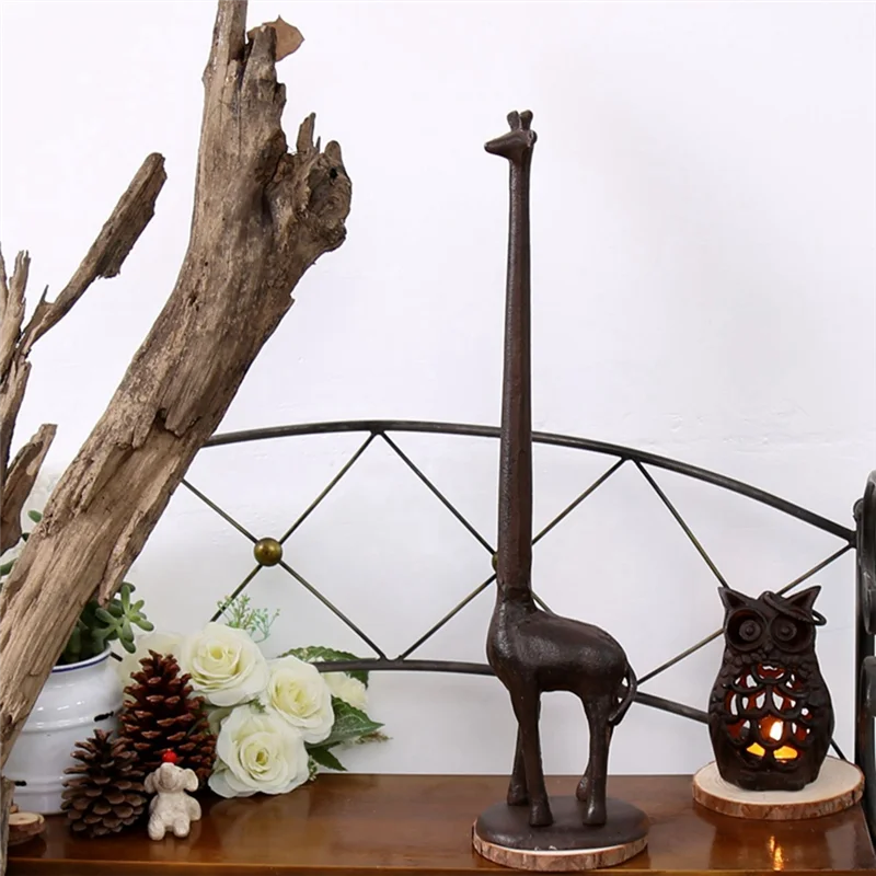 AY03-Залезный держатель для туалетной бумаги, отдельно стоящий держатель для бумажных полотенец с жирафом, декоративная подставка для бумаги для ванной комнаты