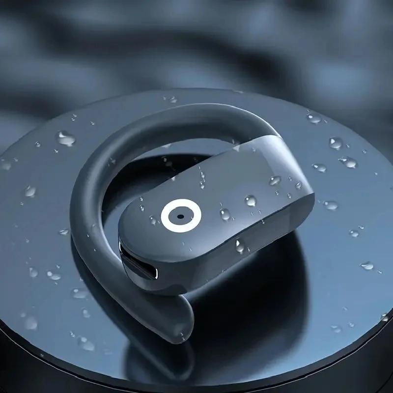 

New Wireless Earphone Bluetooth 5.2 Single Ear Hanging Ear Type Non In Ear Business Sports HD Games Comfortable Sports