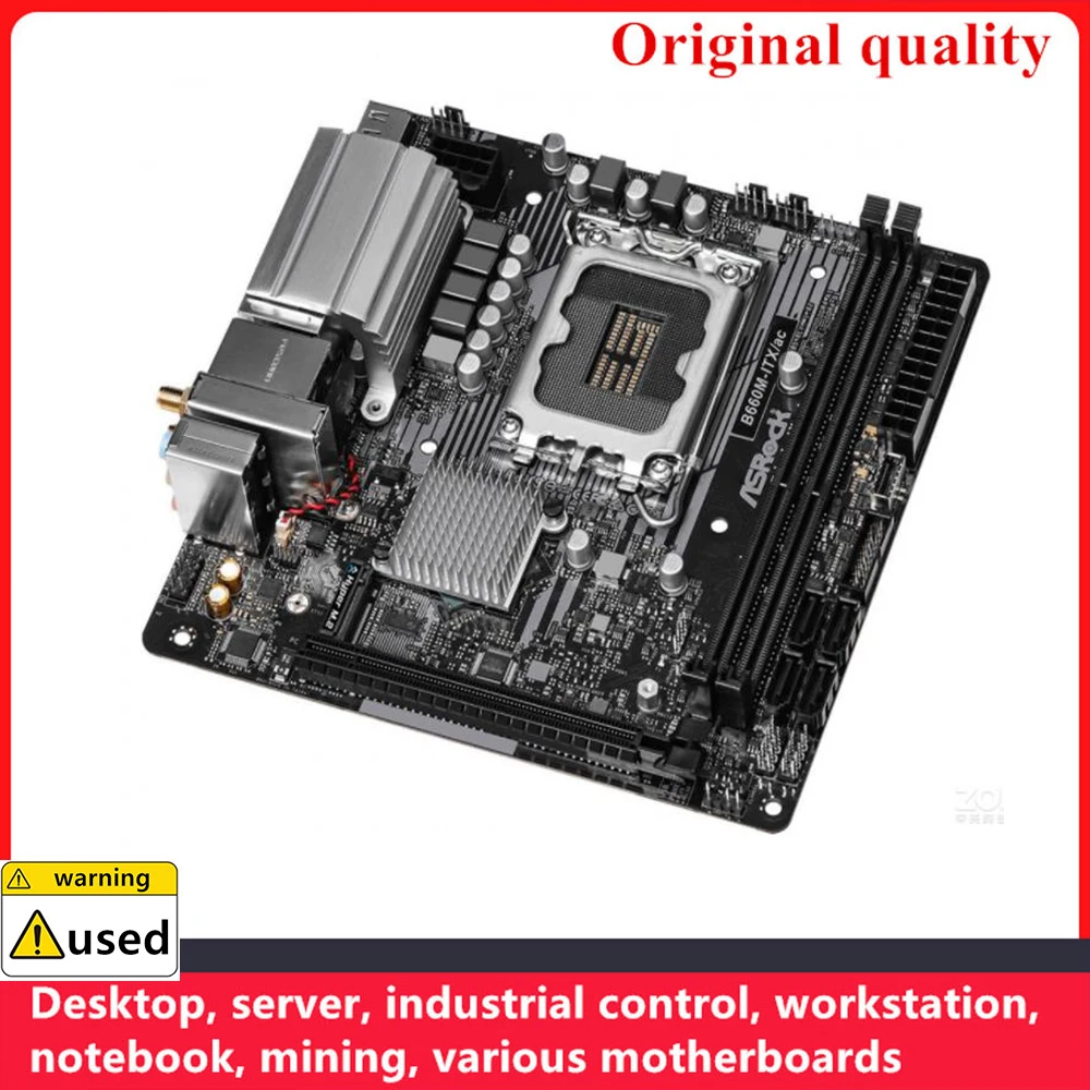 Gebruikt Voor Asrock B660M-ITX/Ac B660M-ITX Mini Moederborden Lga 1700 Ddr4 Voor Intel B660 Desktop Mainboard M.2 Nvme Sata Iii Usb3.0