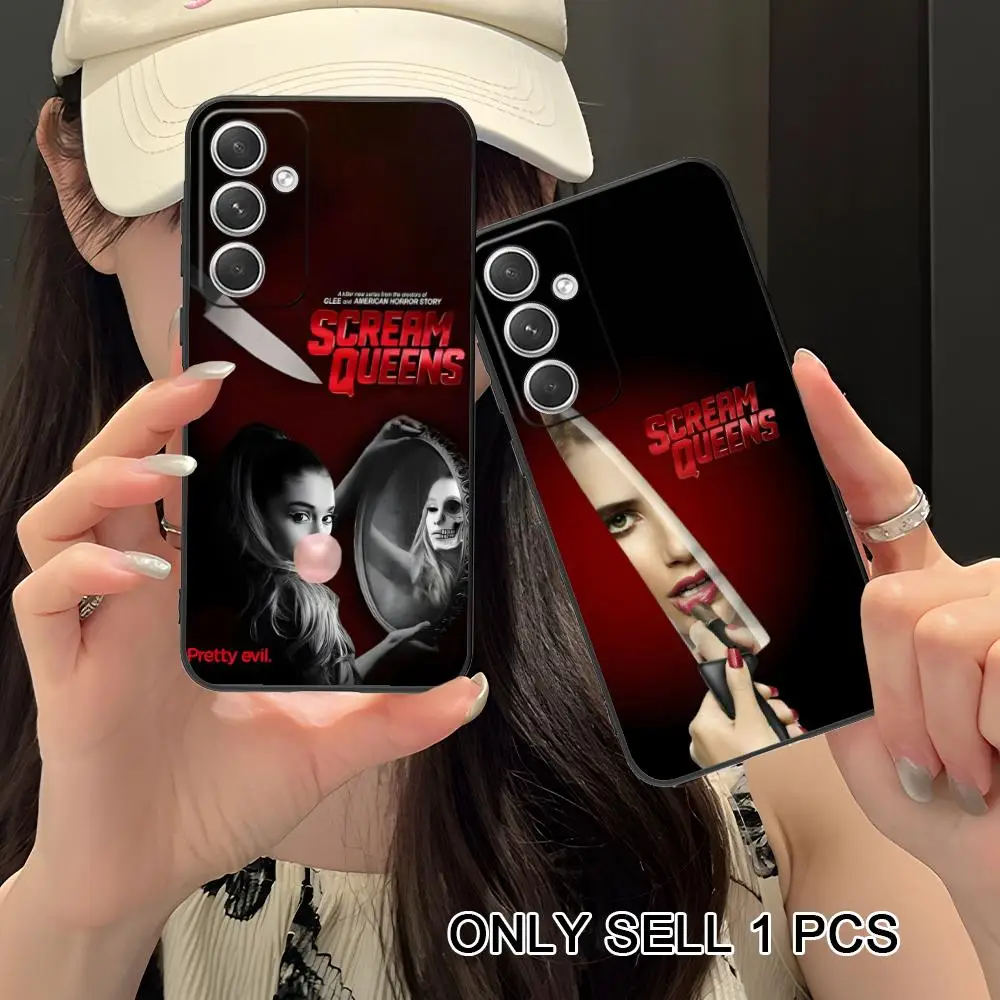 Scream Queens Phone Case for Samsung Galaxy S26 S25 S24 S23 S22 S21 S20 Note20 Plus FE Ultra Soft TPU Shockproof Cover