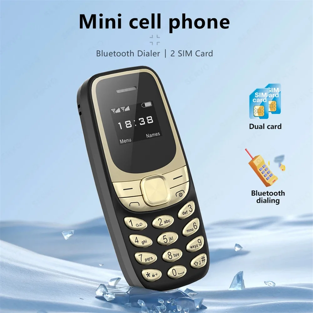 BM35 Mini Mobile Phone Unlock Bluetooth Headphone Cell Phone Wireless Dialer Automatic Call Recording Small Cell Phone