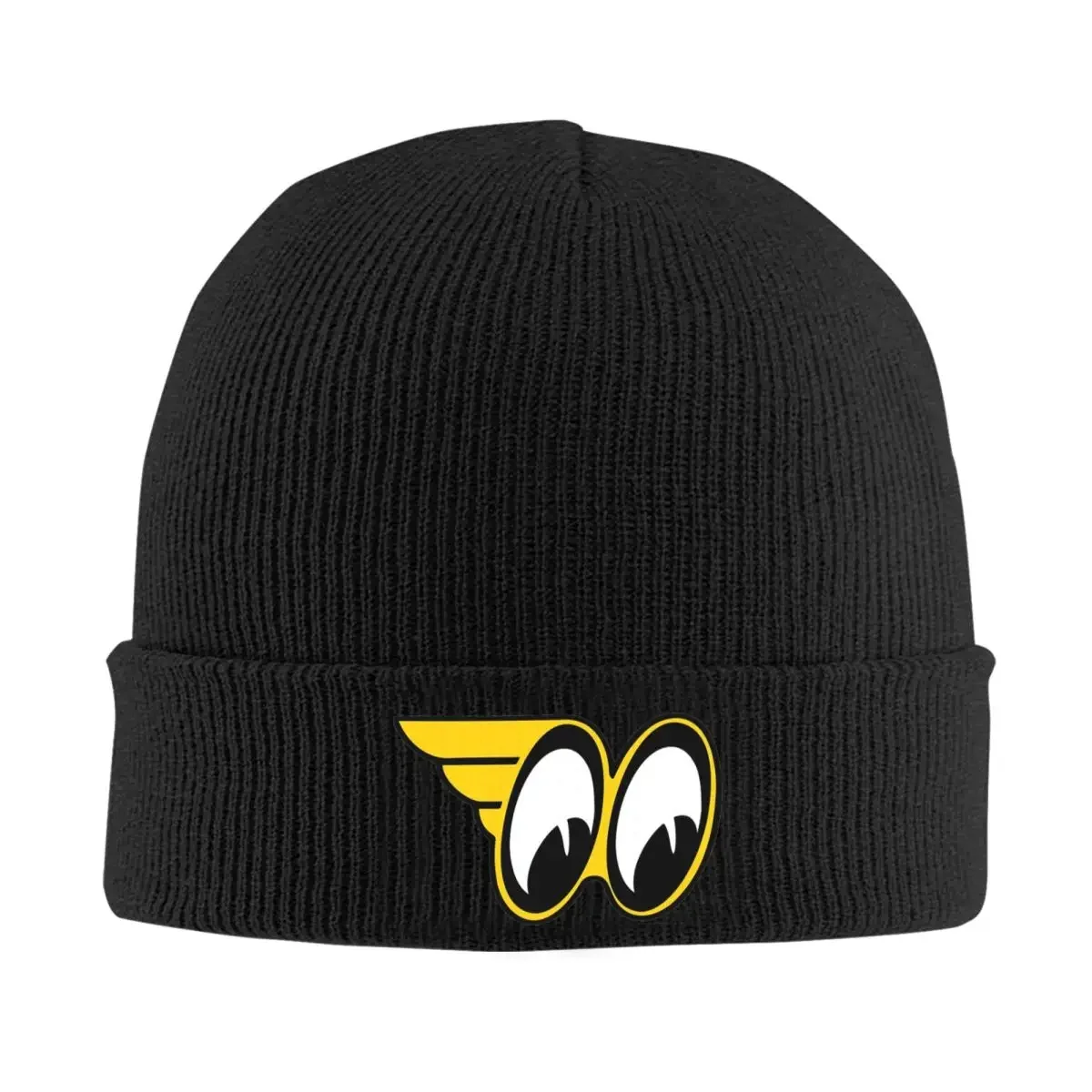 Moon Eyes Wings Knit Hat Beanies Winter Hats Warm Hip Hop Motorsports Racing Caps Men Women