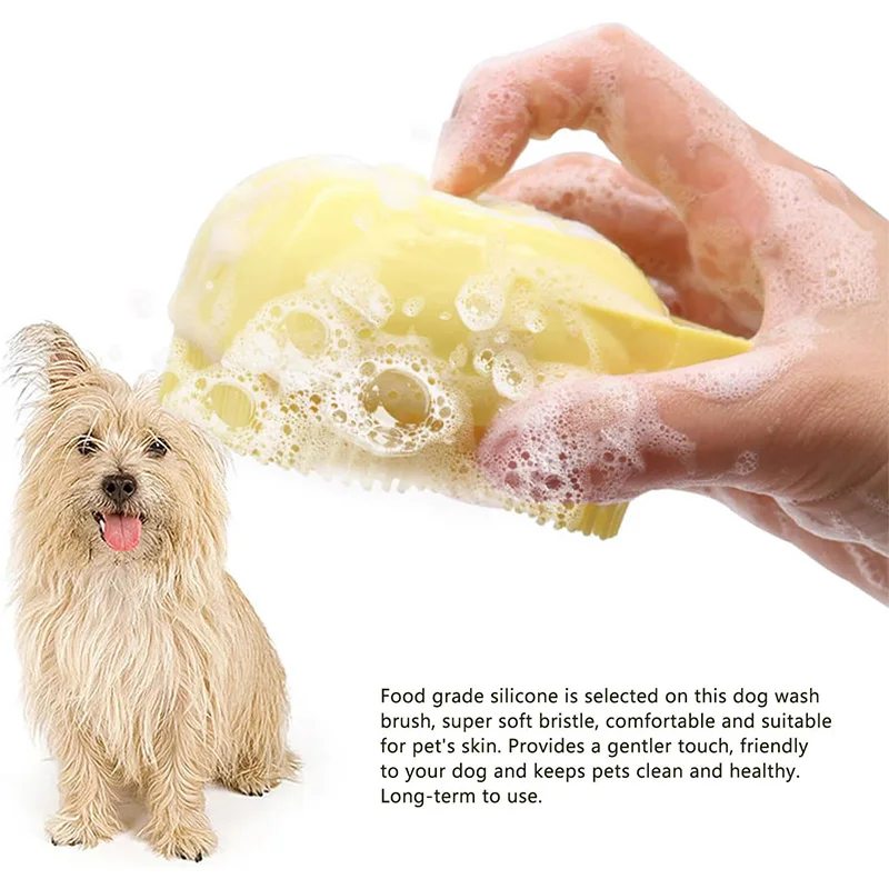 Pet Grooming Glove, Massages Skin & Reduces Shedding. Deep Cleans in Bath, 8.5x7.5cm - Image 5