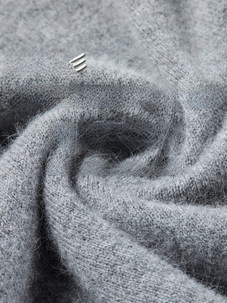 

Eordos 00% Pure Camere Men's f High Collar Sweater Winter Thiened Knitted Woolen irt Faionable Busin Casual Lo...