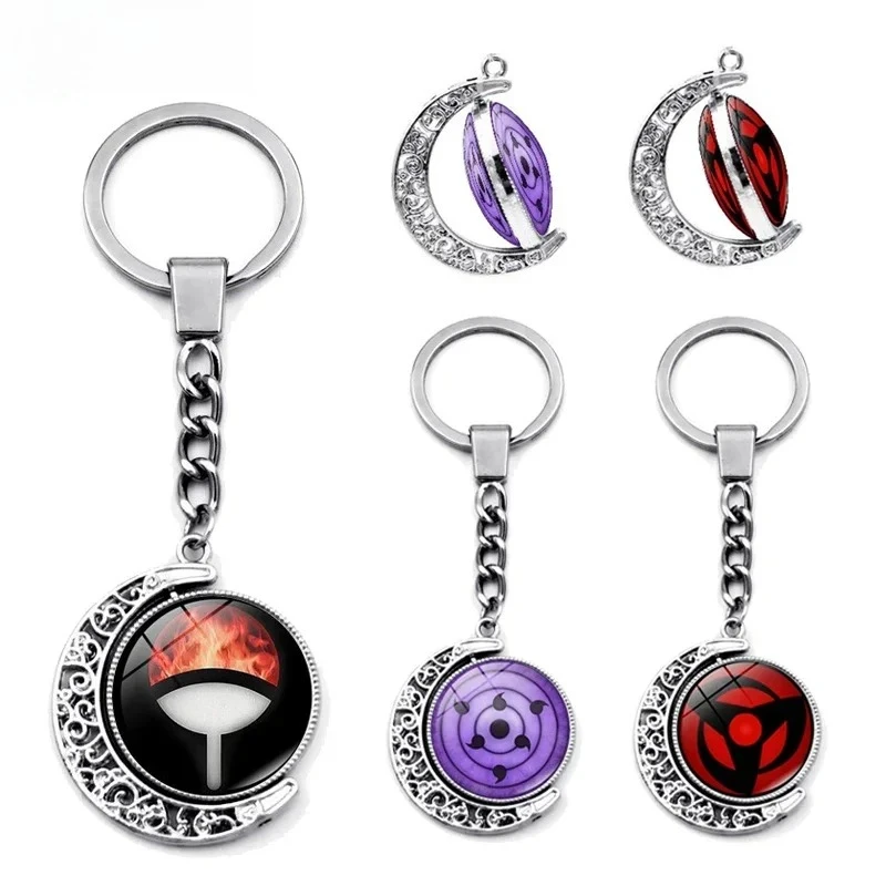 Llavero de Naruto, Llavero de Coche con Sharingan, Colgante de Ojo Maligno de Itachi, Accesorio de Rinnegan, Regalos de Navidad para Niños, Juguetes