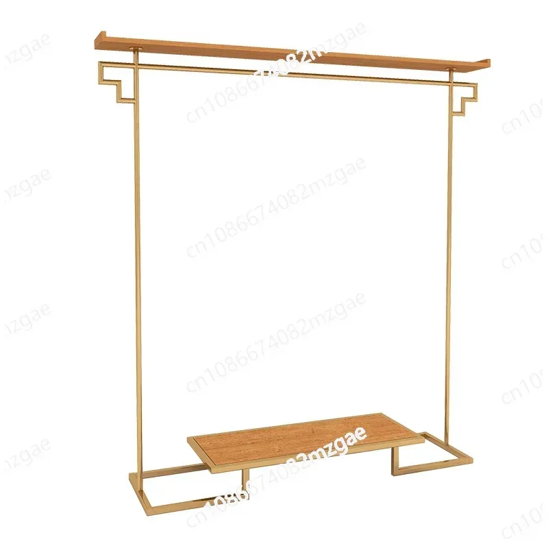 Hanfu Display Rack, Simple Chinese Style Clothing Store, Zen Clothing Rack, Clothes Hanger, Floor Stand