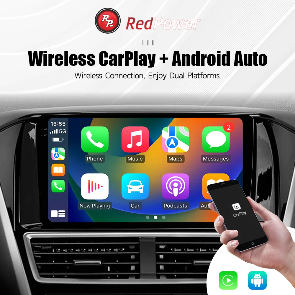 راديو سيارة Redpower 2K HiFi لميتسوبيشي الكسوف كروس 2017 2021 شاشة أندرويد مشغل أسطوانات للسيارة CarPlay DSP صوت وفيديو