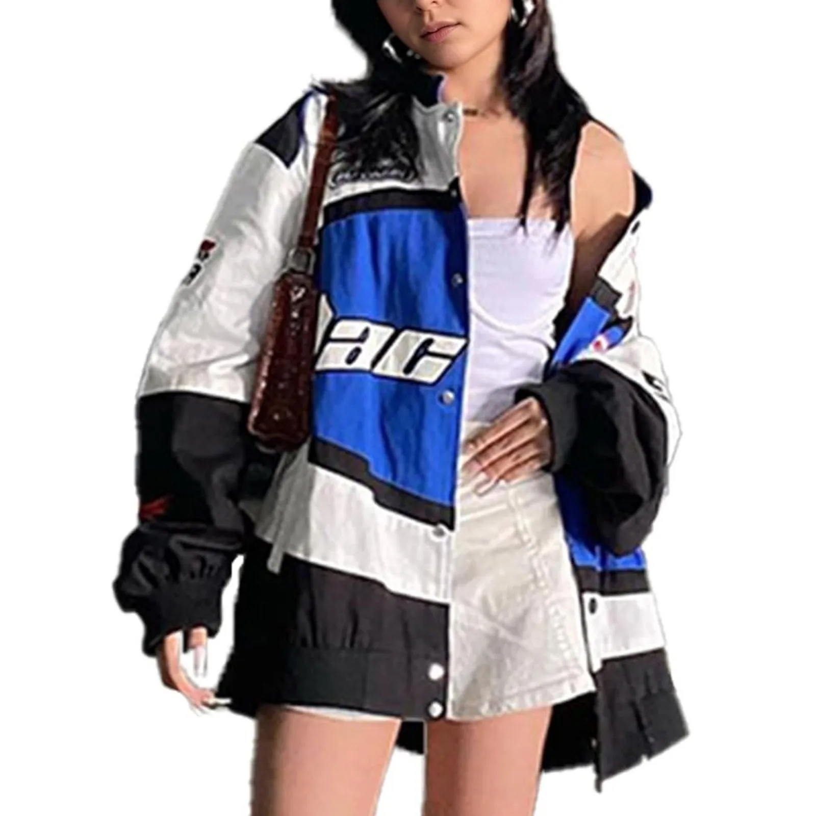 

Большая бейсбольная форма с принтом алфавита в стиле ретро, мужская и женская уличная стильная куртка Y2K, новая тенденция, куртка в стиле Харадзюку в стиле хип-хоп