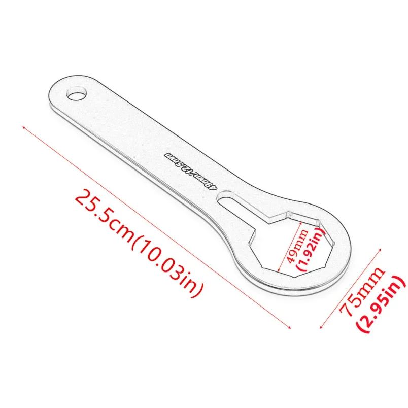 49MM Motorcycle Front Fork Cap Wrench Tool For Honda CRF450R Kawasaki KX450F Suzuki RMZ250 Gas Gas XC300 EC250