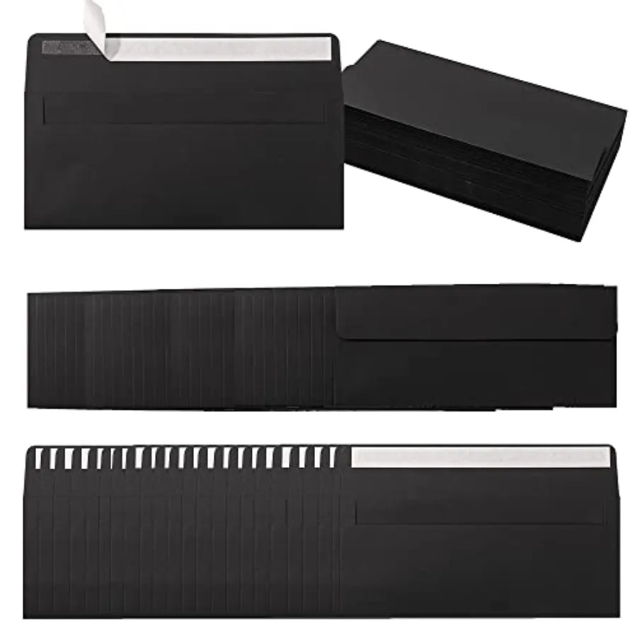 

100 Pack #10 Business Envelopes Self Seal Standard Envelopes for Office Checks, Business, Letter Mailing Invoices, 4.13 x 9.49