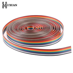 5M Ribbon Cable 10 Way Flat Color Rainbow Ribbon Cable Wire Rainbow Cable 10P Ribbon Cable 28AWG