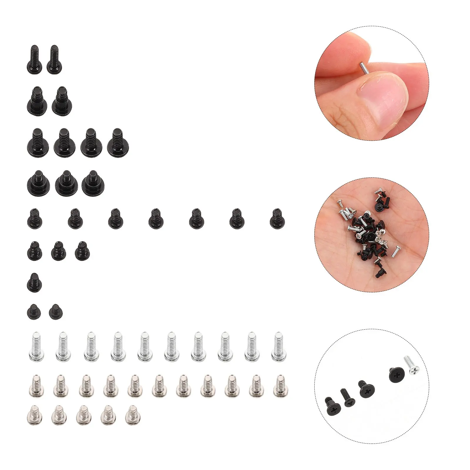 50Pcs Console Repair Screw Kit for OLED Full Set Gaming Machine Hardware Screws Disassembly Modification