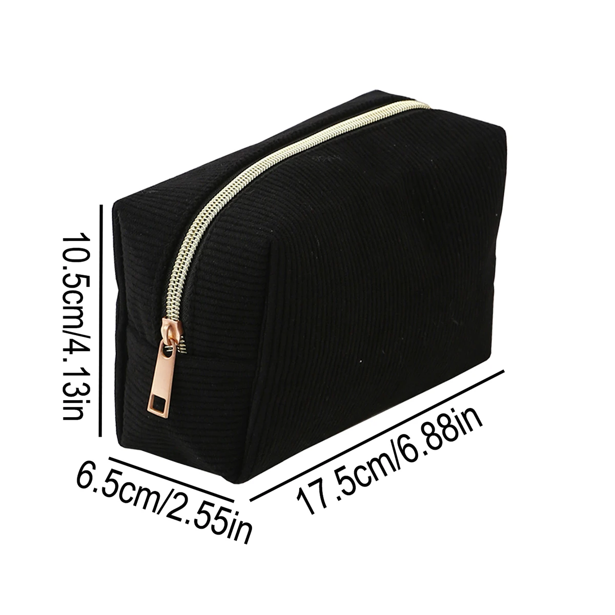1pc vertical stripe single-layer pencil case, student school supplies storage bag, a must-have for the back-to-school season