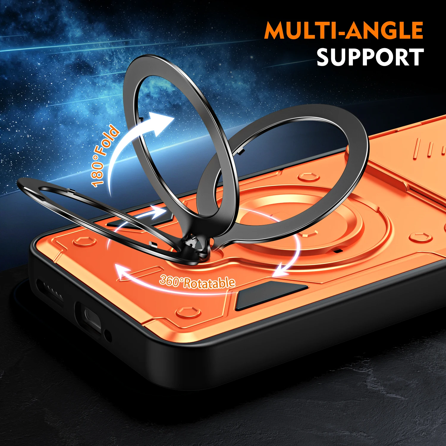 Rugged Armor Shockproof Case For Infinix Note 60 Pro 5G Slide Camera Lens Protection Ring Stand TPU Frame Plastic Phone Cover