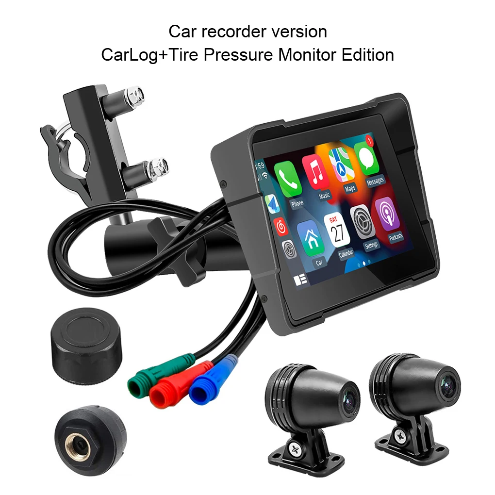 

Motorcycle Recorder DVR For Motorcycle Motorcycle DVR Support Wireless Car Play Android Auto Easy