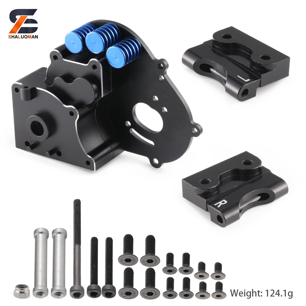 Shaluoman juguete Toys Metal Upgrades Parts Steering Kit Front And Rear A-arms And Shock Mount For 1/10 TRAXXAS SLASH 2WD RC Car