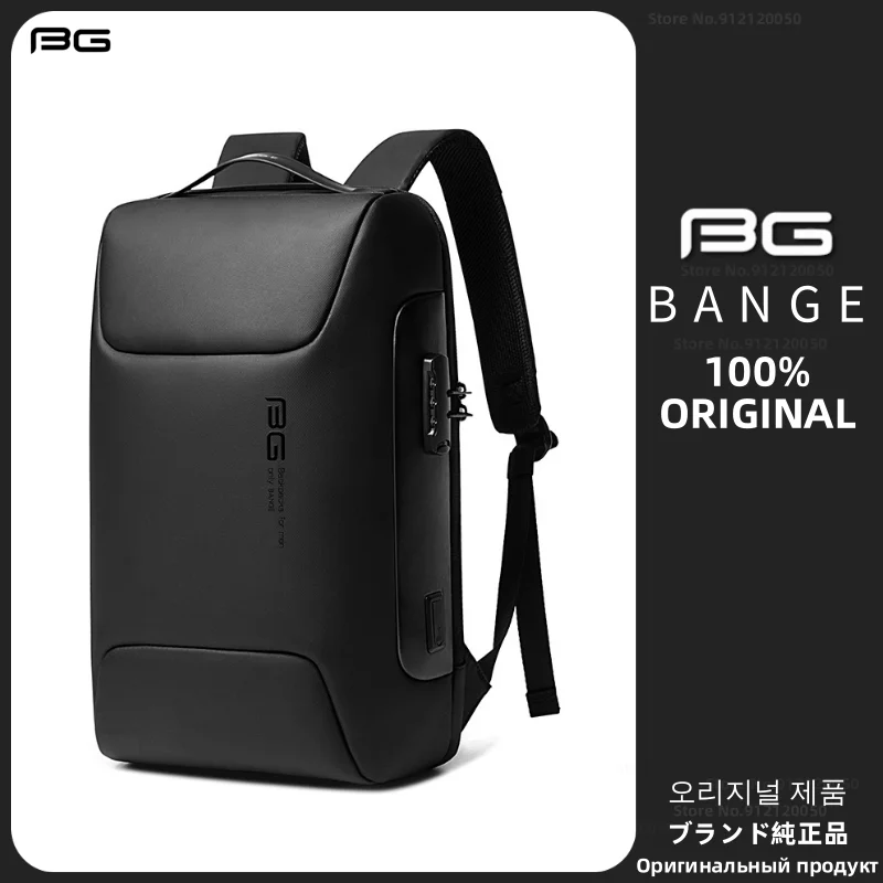

BANGE Sport Car Backpack Men Anti-Theft Backpack 15.6 inch Laptop Backpack Multifunctional Backpack WaterProof For Business Bags
