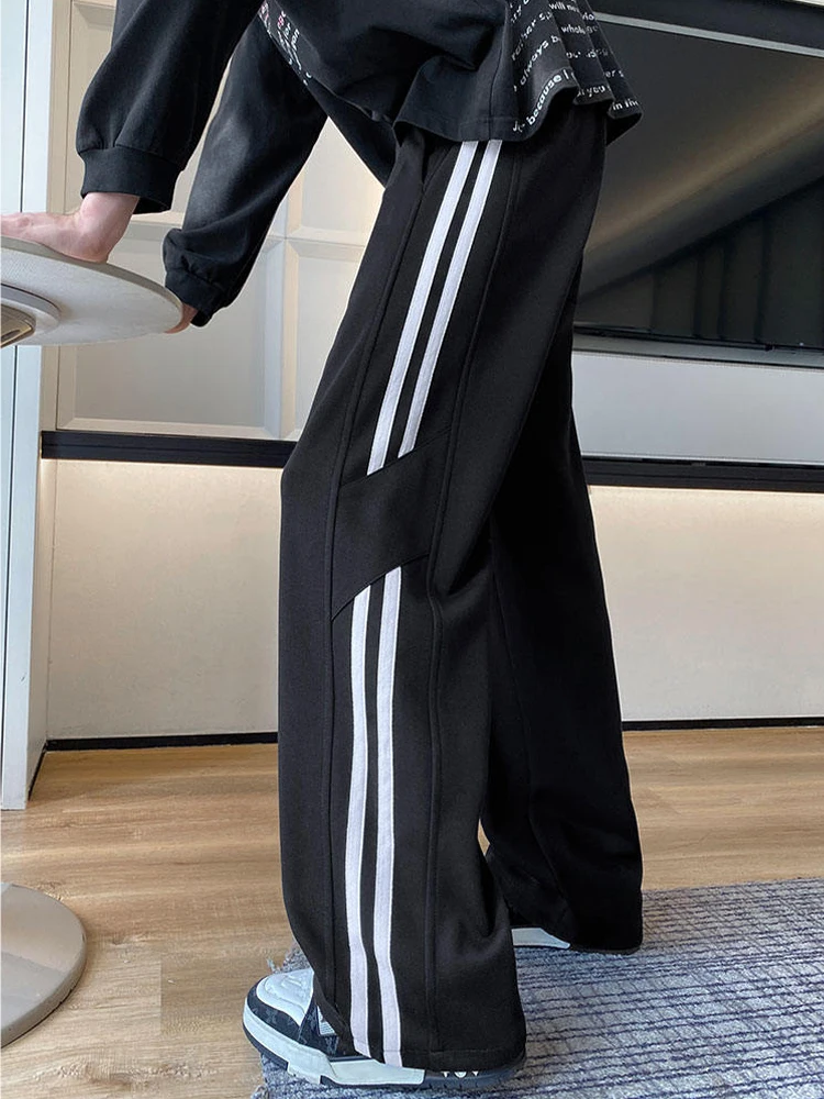 

Мужские широкие брюки American Sle, осенняя новинка, драпированные, спортивно-повседневные, длинные, трендовые, от элитного бренда, превосходное качество