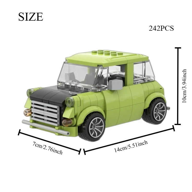 

242-комплект для сборки автомобилей с героями мультфильмов-мини-набор креативных моделей автомобиля для взрослых и подростков с руководством, праздничный подарок