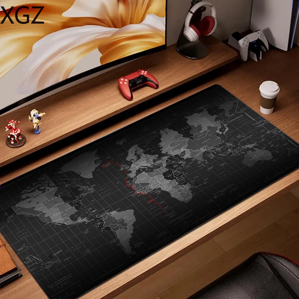 XXL Large Map Game Mouse Pad Large Desktop Decorative Keyboard Long Pad Laptop Gamer Suitable for Home Office