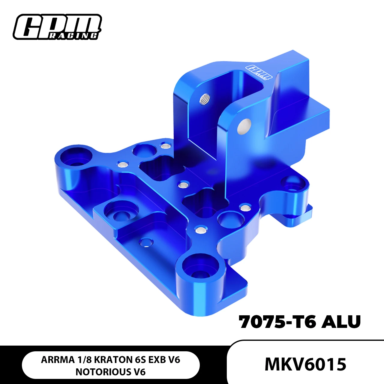 

GPM 7075 Alloy Center Brace Front Mount For ARRMA 1/8 Kraton 6S EXB Notorious V6