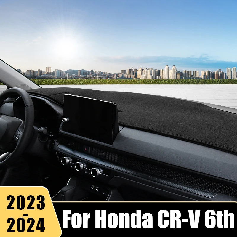 

For Honda CR-V CRV CR V 6th 2023 2024 Car Dashboard Cover Sun Shade Avoid Light Mat Non-Slip Pad Instrument Carpets Accessories