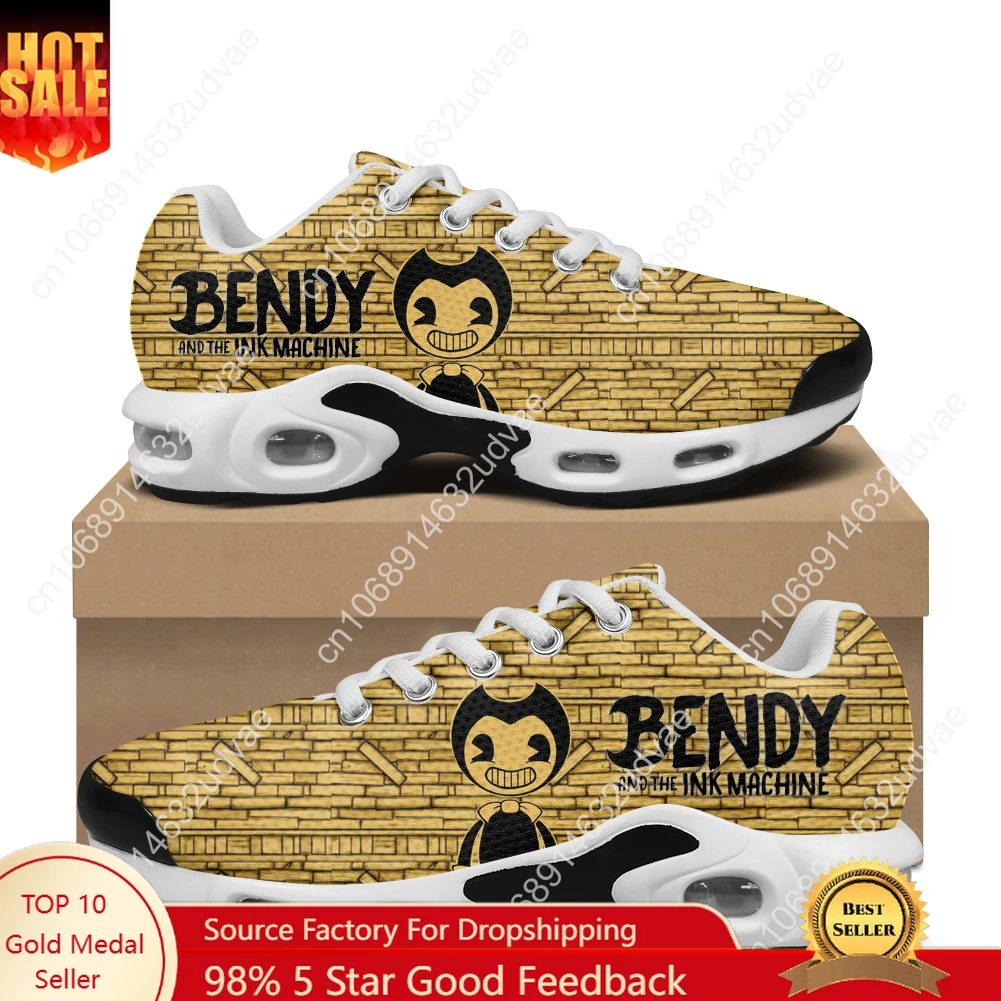 

B-Bendy and T-The I-Ink M-Machine Air Cushion Sneakers Mens Womens Teenager Lightweight Sports shoes Custom Leisure Mesh Sneaker