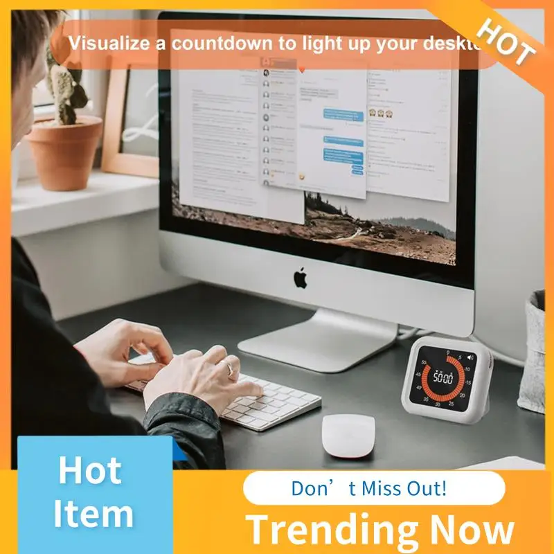 

Цифровой кухонный таймер с ЖК-дисплеем, часы обратного отсчета высокой яркости с 4 режимами оповещения для приготовления пищи, выпечки, учебы и занятий спортом B, прочный