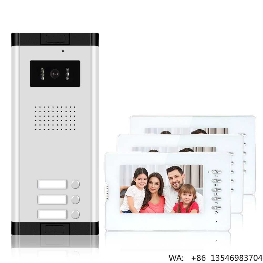 ABE Multi-apartment Access Control Intercom System Visual Doorbell Supports Tuya APP Video Phone Visual Door Phone