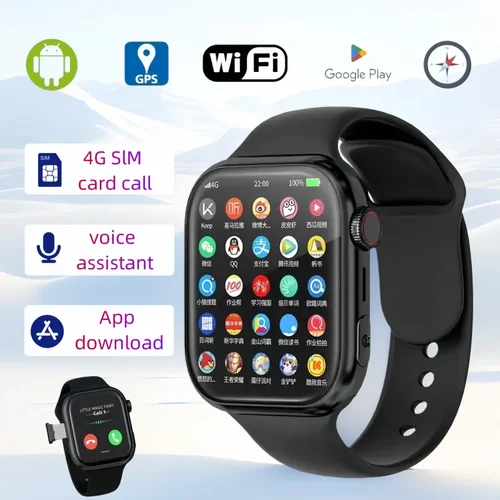 Nuevo reloj inteligente VP09, sistema Android 4G, ranura SIM 4G5G, conectividad GPS WIFI, cámara giratoria de 8 megapíxeles, almacenamiento de reproducción