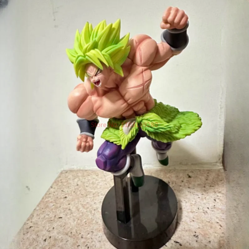 Figura de Dragon Ball Z Broly Super Saiyan Broli, figura de Pvc de pelo verde, Goku, Vegeta, juguete de modelo de lucha de freezer, azul oscuro