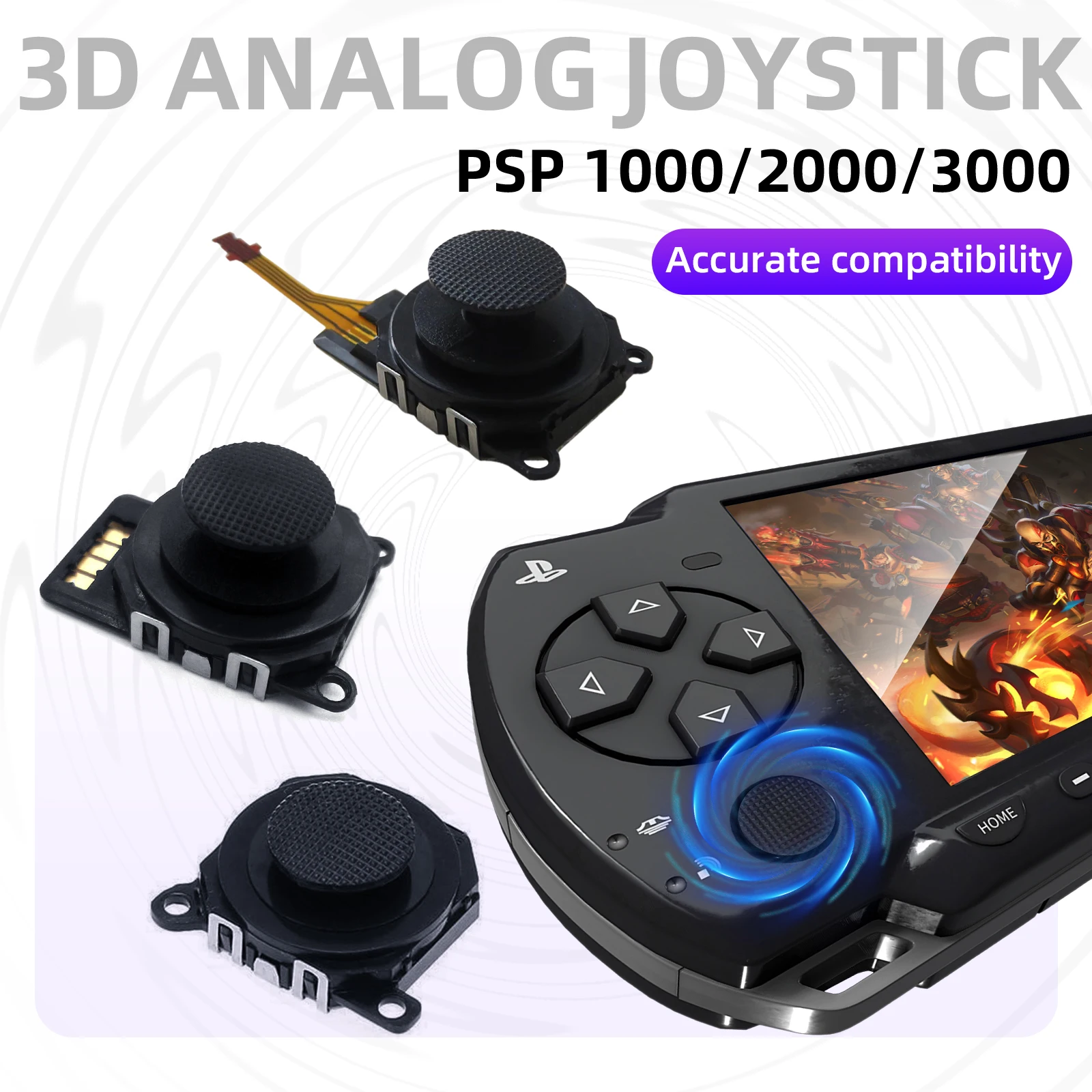1 шт. 3D аналоговый джойстик, замена джойстика для Sony PSP 3000 2000 1000