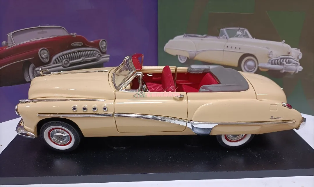 Ornement de collection de voiture classique, cadeau de chaise souvenir, modèle convertible, Buick Roadmaster, Riviera 1/18, Original 1949