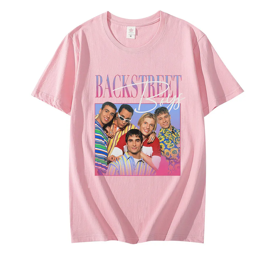 Backstreet Boys T-Shirt Unisex 90s Vintage Tee Shirt Boy Band Mens Women Throwback Homage T-Shirts Funny Hip Hop Female Top Tee