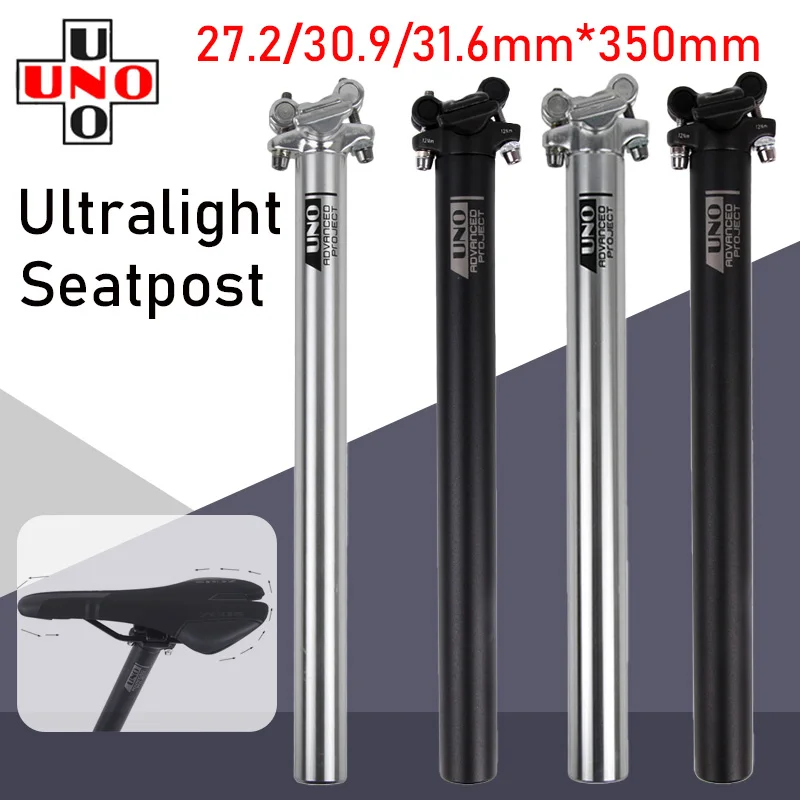 Uno مقعد دراجة آخر 27.2 30.9 31.6 مللي متر الطريق الجبلية دراجة SeatPost 350 مللي متر خفيفة مقعد دراجة جبلية أنبوب 31.6 الألومنيوم مقعد آخر #1